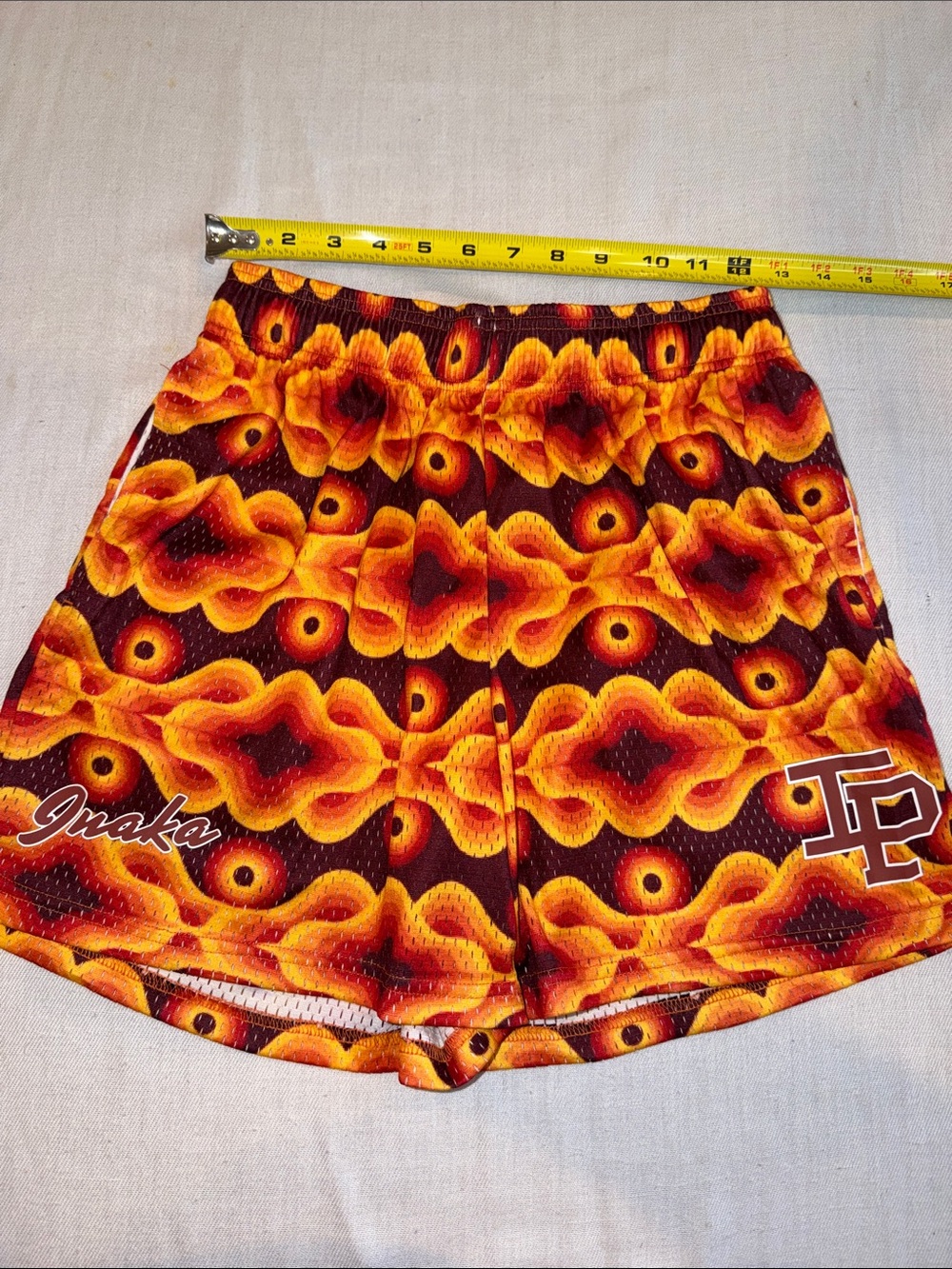 1708102 Inaka Power Short- Lava Orange SZ S EUC